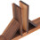 Soporte Base Para Valla Madera, Accesorio , Color Marrón 9