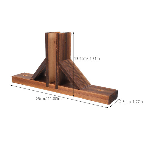 Soporte Base Para Valla Madera, Accesorio , Color Marrón 1