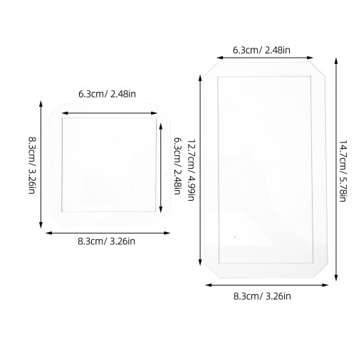 4 Pièces Gabarits Piquage Rectangulaires Pour Patchwork Diy 1
