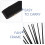 Bamboo Fan Ribs Assembly: Bambú Negro - Kit 9