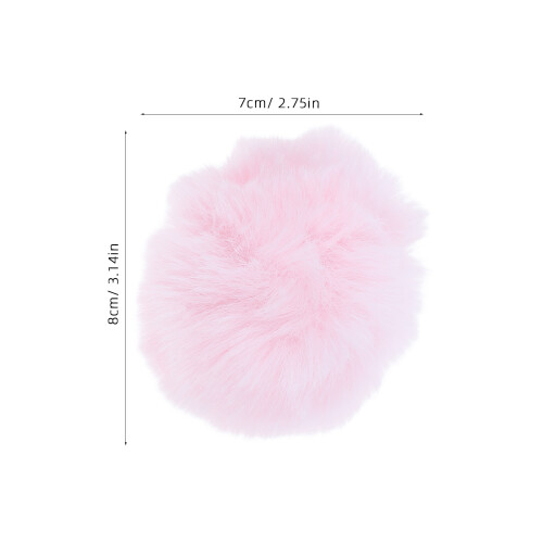 Coelho Plush Cauda PomPom Kawaii Capacete Decorativo Para 2