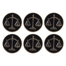 6 St Lawyer Justice Pin: Weegschaal Broche Advocaten En Studenten