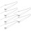 6 Pcs Legering Halspendel Diskoklotthalskedja Mode Halsband 7