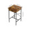 Living And Home 102.5cm Tall Bar Table with Charging Station, Brown 6
