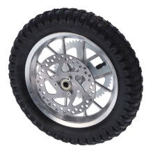 12.5x2.75in Steel Alloy Rear Wheel AntiSkid Rubber for 47cc 49cc Dirt Bike