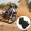 1Pair Black Half-Finger Riding Gloves Silicone Breathable Grip 3