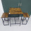Living And Home 3-Piece Bar Table Set with Two Bar Stools 3