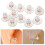 10Pcs Transparent Silikon Örhängeskydd För Kvinnor Och 10