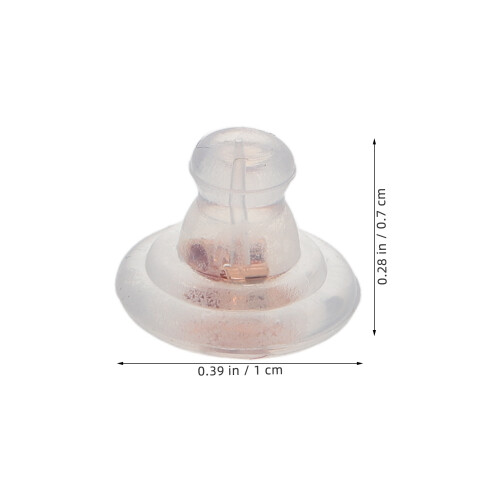10Pcs Transparent Silikon Örhängeskydd För Kvinnor Och 1