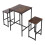 Living And Home 3-Piece Bar Table Set with Two Bar Stools 4