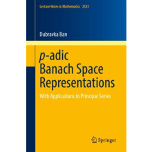 padic Banach Space Representations by Dubravka Ban Paperback Book