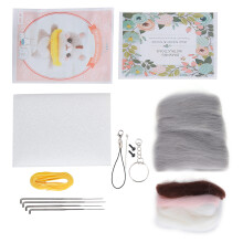 Needle Felting Kit Wool DIY Animal Toy for Beginners (186# Ballet Hamster)