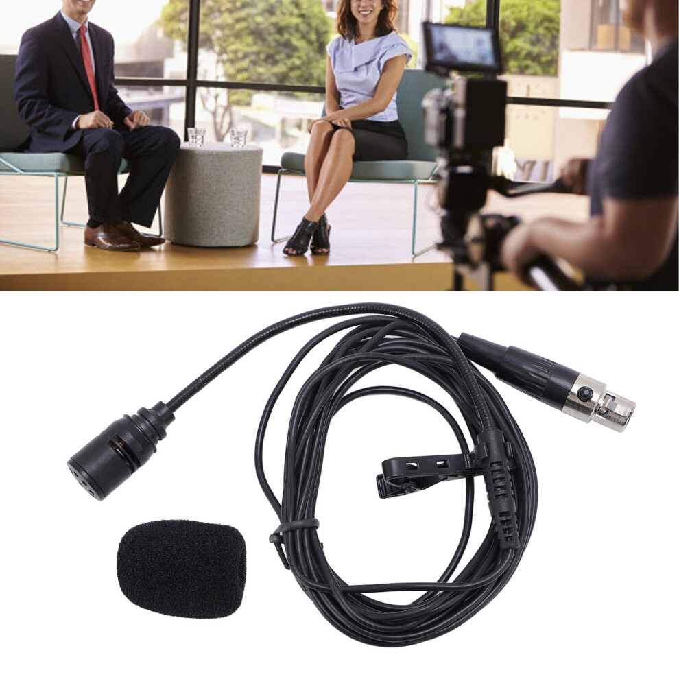 Omnidirectional Lavalier Microphone Clip-On For Video & Podcasting 7891358917453