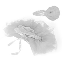 Baby-Foto-Outfits Rock und Haarschmuck-Set für 0-3 Monate, Nylon-Garn Baumwolle
