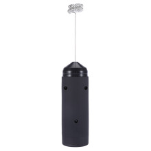 Handgehaltenes Edelstahl-Elektro-Milchschaumgerät Schwarz 21,5 cm, 13000 U/min