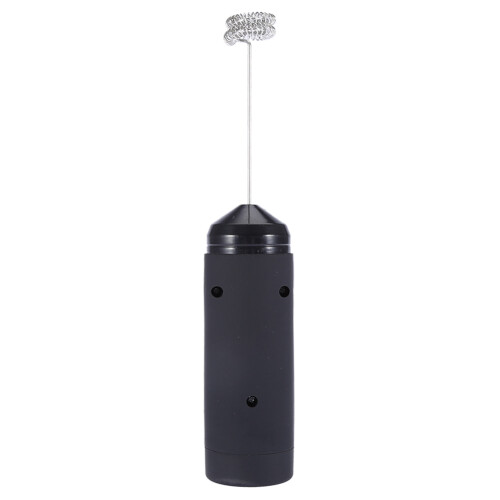 Handgehaltenes Edelstahl-Elektro-Milchschaumgerät Schwarz 21,5 cm, 13000 U/min