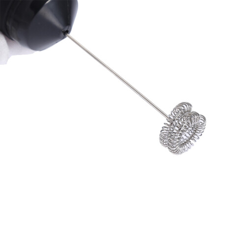 Handgehaltenes Edelstahl-Elektro-Milchschaumgerät Schwarz 21,5 cm, 13000 U/min 2