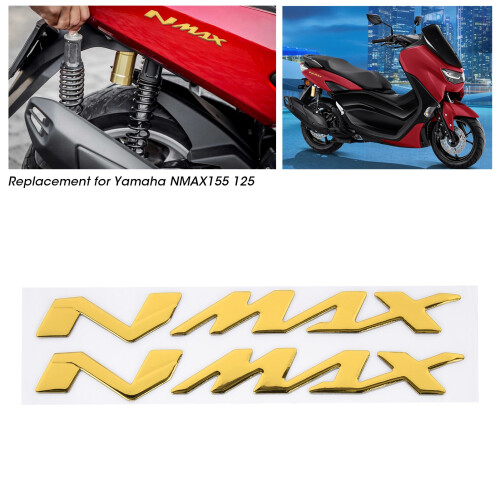Coppia di adesivi con emblema 3D per NMAX155cc, gialli 2