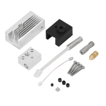 Extruder Heater Block Kit for ENDER 3 S1, Aluminum, Brass Nozzle