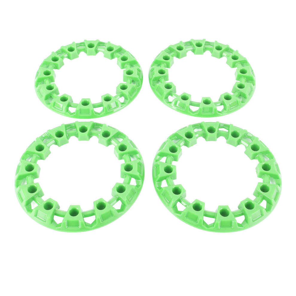 4Pcs 6-Inch Atv Wheel Hub Rim Guard Plastic Tire Decor Green 5041358921550