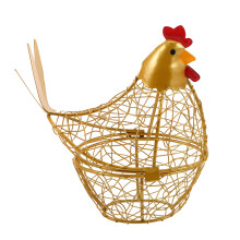 Mesh Draht Eier Aufbewahrungskorb Mit Huhn Oben Für
