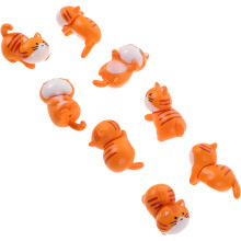 8Stk Mini Katzen Figuren Harz Deko Für Auto Innendekoration