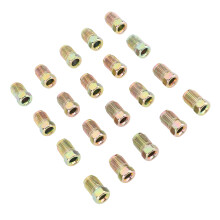 20 Pcs M10 x 1mm Metric Brake Line Nuts for 3/16 Inch Tubes Erosion Resistant