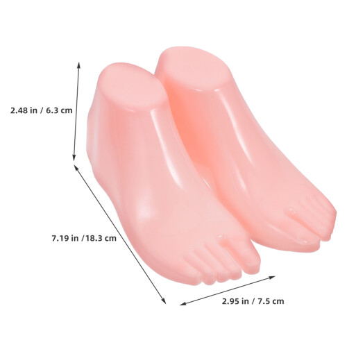 2 Paar Plastic Voet Mannequin Voor En Display 2