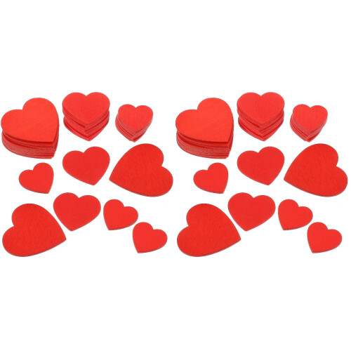 60 Stuks Hartplakjes Liefde Uitgesneden Hangend Decor 1