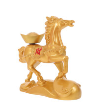 Chinesische Feng Shui Pferde Statue Laufend Mit Yuan Bao Für Reichtum