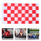 Rood En Wit Gestreepte 96X64Cm Polyester Voor Patio Decor 11