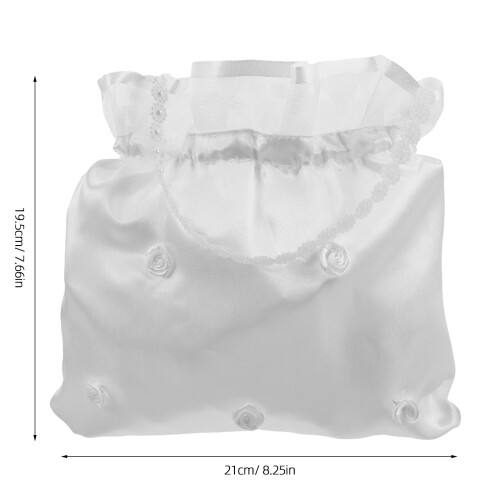 White Fabric Bruids Clutchtas Bruiloft En Avondfeesten 1