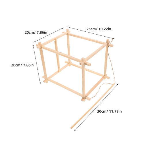1 Set Diy Lantaarn Frame Met Stokken En Staafjes 2