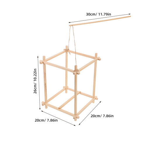 1 Set Diy Lantaarn Frame Met Stokken En Staafjes 1