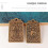 4 Stuks Messing Konijn Sleutelhanger Decoratieve Labels 10