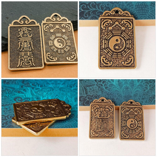 4 Stuks Messing Konijn Sleutelhanger Decoratieve Labels 2