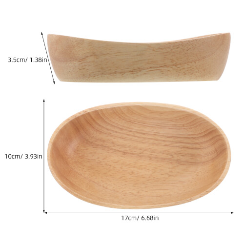 Wood Boat Tabla Madera Mano Para Y Nueces 2