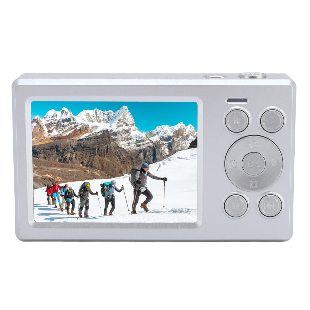 Digital Camera 2.8" + 1.4" Dual Screen, 1080P, 16X Zoom, Silver 3471358922257