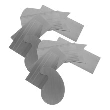 2 Sets Holzbearbeitungs-Kartenschaber Stahl, Vielfältig Geformt