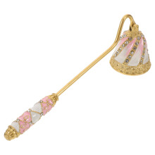 Candle Snuffer Vintage: Metall Mit Strass, Langem Griff Zum Löschen