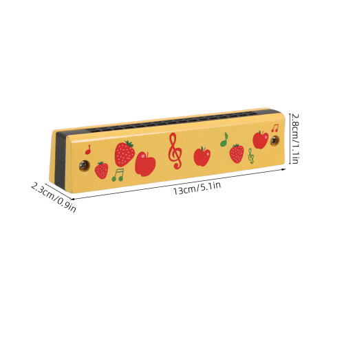 Harmonica Voor Kinderen Beginners Muziekinstrument Fruitpatroon 1