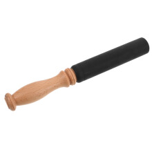 Tibetische Singende Schale Mit Holzschlägel Und Pu-Umwickeltem Stab
