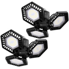 Led Garage Leuchte 60 W Mit 3 Verstellbaren Panels 6500 Lm E26/E27