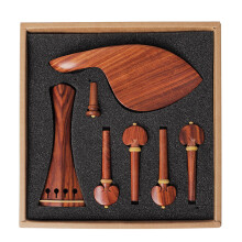 1Set 4/4 Violin Onderdelen Jujubehout Chinline Peg Endpin Lichtbruin