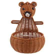 Bärenförmiges Imitat Rattan Obstkörbchen Für Wohnzimmer