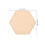 100 Pièces Hexagonales En Naturel Non Pour 2