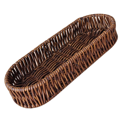 Cesta Para Pan Rectangular De Imitación Ratán Para Hogar Y