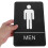 Señal De En Acrílico Con Braille Para Hombres 4