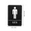 Señal De En Acrílico Con Braille Para Hombres 2