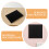 4 Pièces Rembourrées En Mousse Noire Pour Calage 10